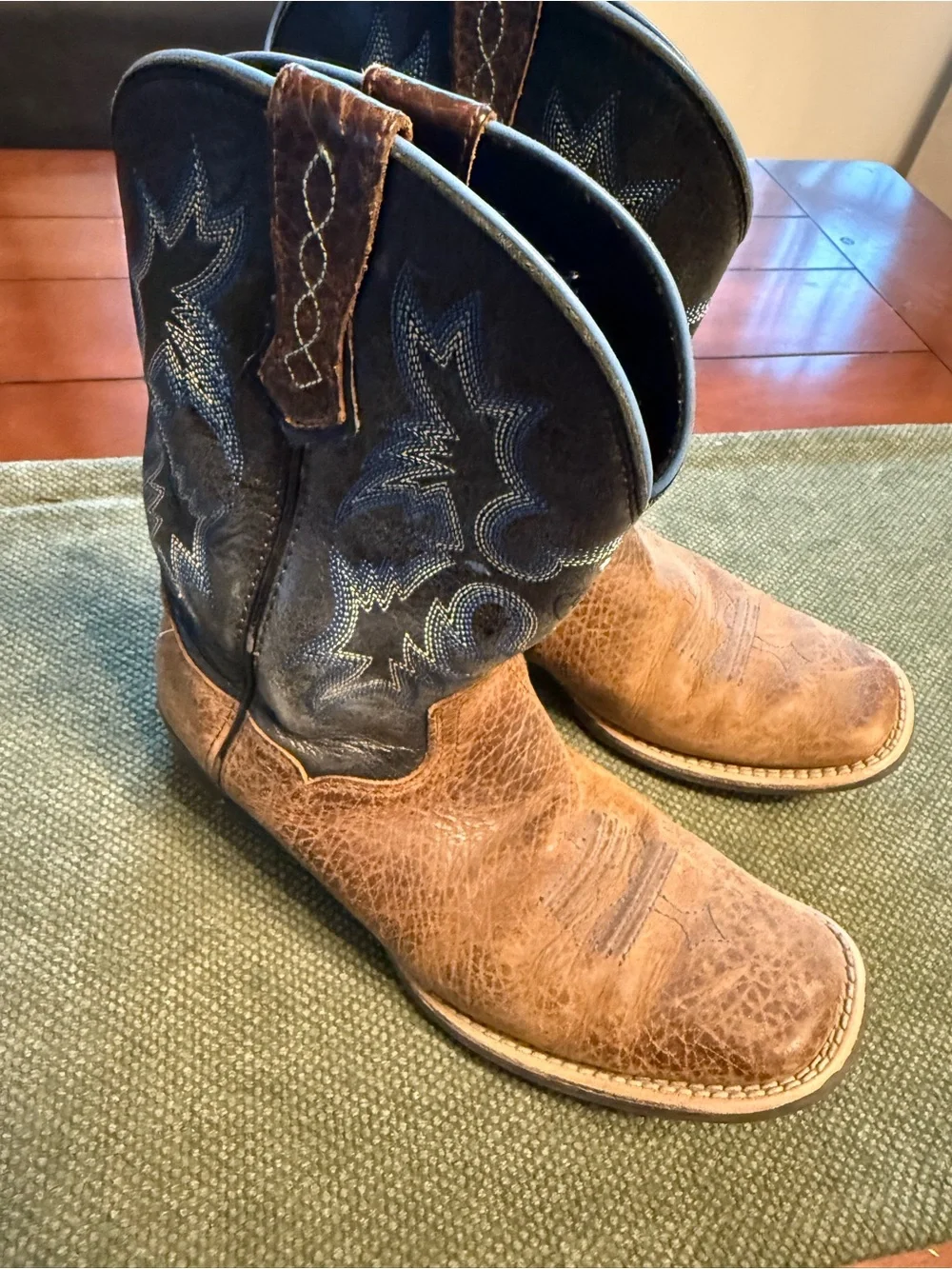 Ariat Brown and Black Kids' Cowboy Boots